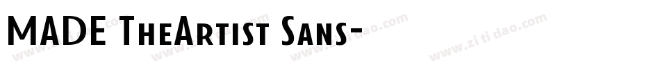 MADE TheArtist Sans字体转换
